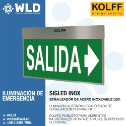 Equipo de señalización de emergencia permanente Señalización, evacuación y antipánico